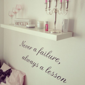 failure #lessons #quotes #wall_decor #art #fonts