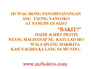 Collections of Tagalog Quotes and Patama Quotes for you. The latest ...