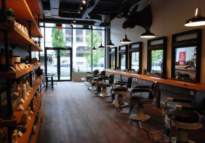 Holy crap!!! Old school barber shop with a dash of modern! They even ...