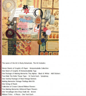 ... you Scrapbook Challenges , Pamela & Tidbits in Time kits! Woohoo