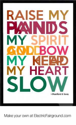 Mumford And Sons Framed Quote
