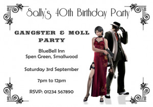 1920s Party Invitations