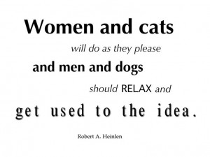 Women and Cats Quote