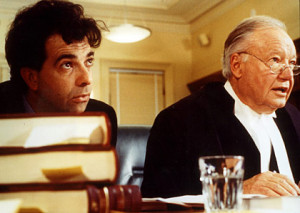 Bud Tingwell (right) in a scene from 1997's The Castle.