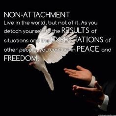 ... expectations of other people, you can live in Peace and Freedom. More