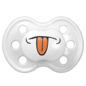 Sticking Out Tongue Funny Humor Baby Pacifier BooginHead Pacifier