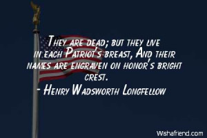 memorialday-They are dead; but they live in each Patriot's breast, And ...