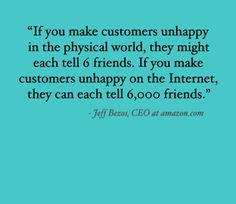 Motivational quote for business, and a reason to provide good customer ...