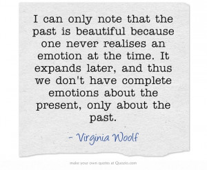 Virginia Woolf - on emotions
