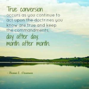 Sister Oscarson said: 