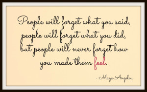 That was said by a very wise person,” I told him.