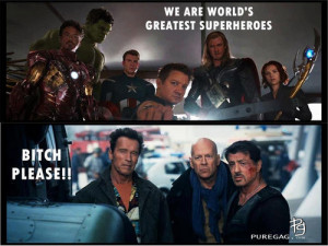 The Avengers Vs. The Expendables