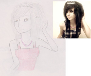 Scene Girl Drawing Tumblr