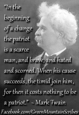 Patriotic quotes, best, meaningful, sayings, mark twain