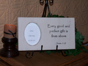Wood Picture Frame, Scripture Quote for Newborn, Baptism Celebration ...