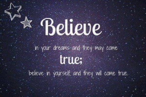 Most popular tags for this image include: believe, quote, stars and ...