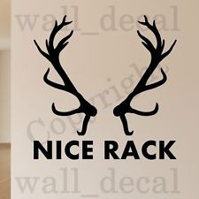 Rifles Racks Deer Tracks Little Boys Wall Decal Vinyl Sticker Quote ...