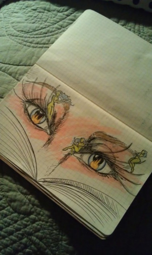 Sketch Based off of Love's Labour's Lost Quote...Doctrine in Her Eyes