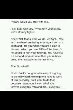 The Notebook! ♡ I always watch this movie after a fight with him ...