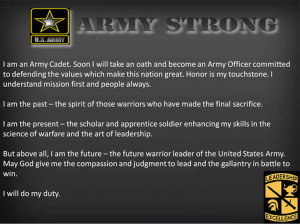 Army ROTC Cadet Creed