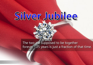 Silver Jubilee Anniversary Quotes Messages
