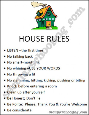 School Rules Poster
