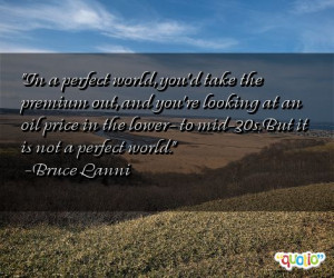 In a perfect world, you'd take the