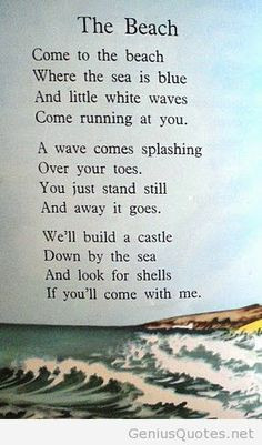 beach poem More