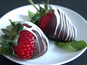 Boozy berries: chocolate-covered strawberries spiked with Amarula ...