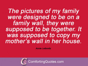 Sayings From Annie Leibovitz