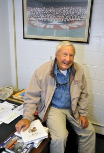 Former head coach Pat Dye in his office at Auburn University. LINK