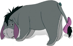 Eeyore, as seen in Disney productions