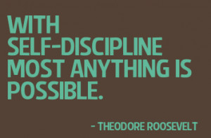 If we don’t discipline ourselves, the world will do it for us ...