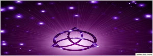 Face Book Covers Wiccan Badge Purple Sign