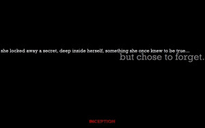 Inception (2010) She Locked Away A Secret