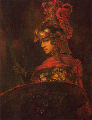 Shield darkened along with background and lance hand, final colours ...