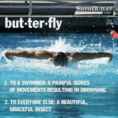 Butterfly- #swimhumor #SwimOutlet #AllThingsSwim More