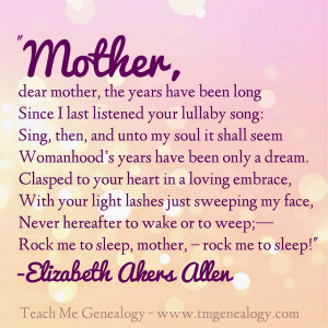 Mother's Day Poem - Rock Me To S...