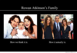 Rowan Atkinson’s Family – How we think it is vs How it actually is