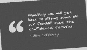 Hopefuly we will get back to playing some of our football once the ...