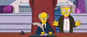 The Simpsons Mr Burns and Smithers