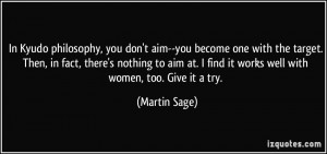 ... at. I find it works well with women, too. Give it a try. - Martin Sage