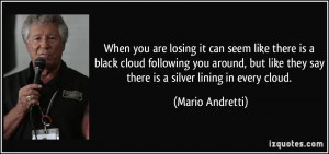 When you are losing it can seem like there is a black cloud following ...