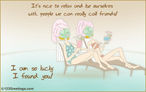 Share this cool friendship card with your best friend.