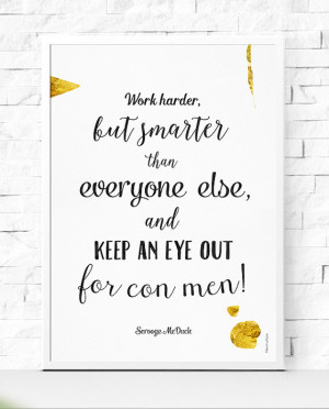 Scrooge McDuck qoute, Golden type art, Inspirational quote ...