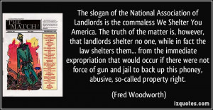 The slogan of the National Association of Landlords is the commaless ...