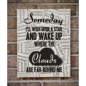 Somewhere Over the Rainbow - Wizard of Oz / Lyrics Art / Prints on ...