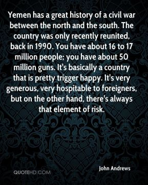 the north and the south. The country was only recently reunited ...