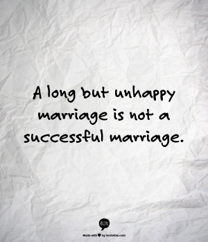 Long But Unhappy Marriage