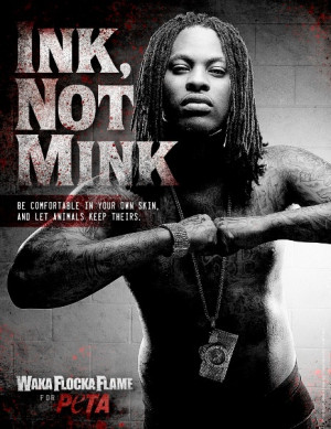 Waka Flocka Flame Chooses Ink Not Mink!